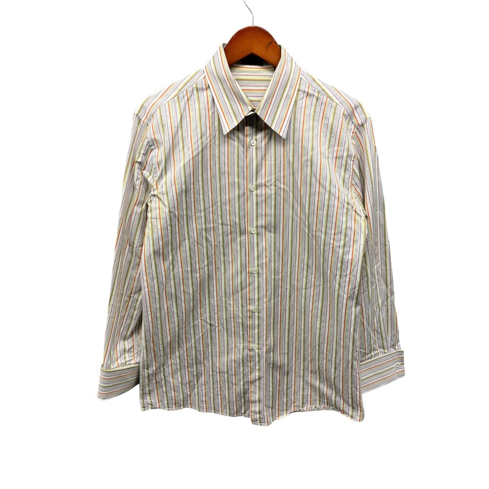 Missoni Striped Button Down Shirt Men's 50(L) Italy Long Sleeve Designer